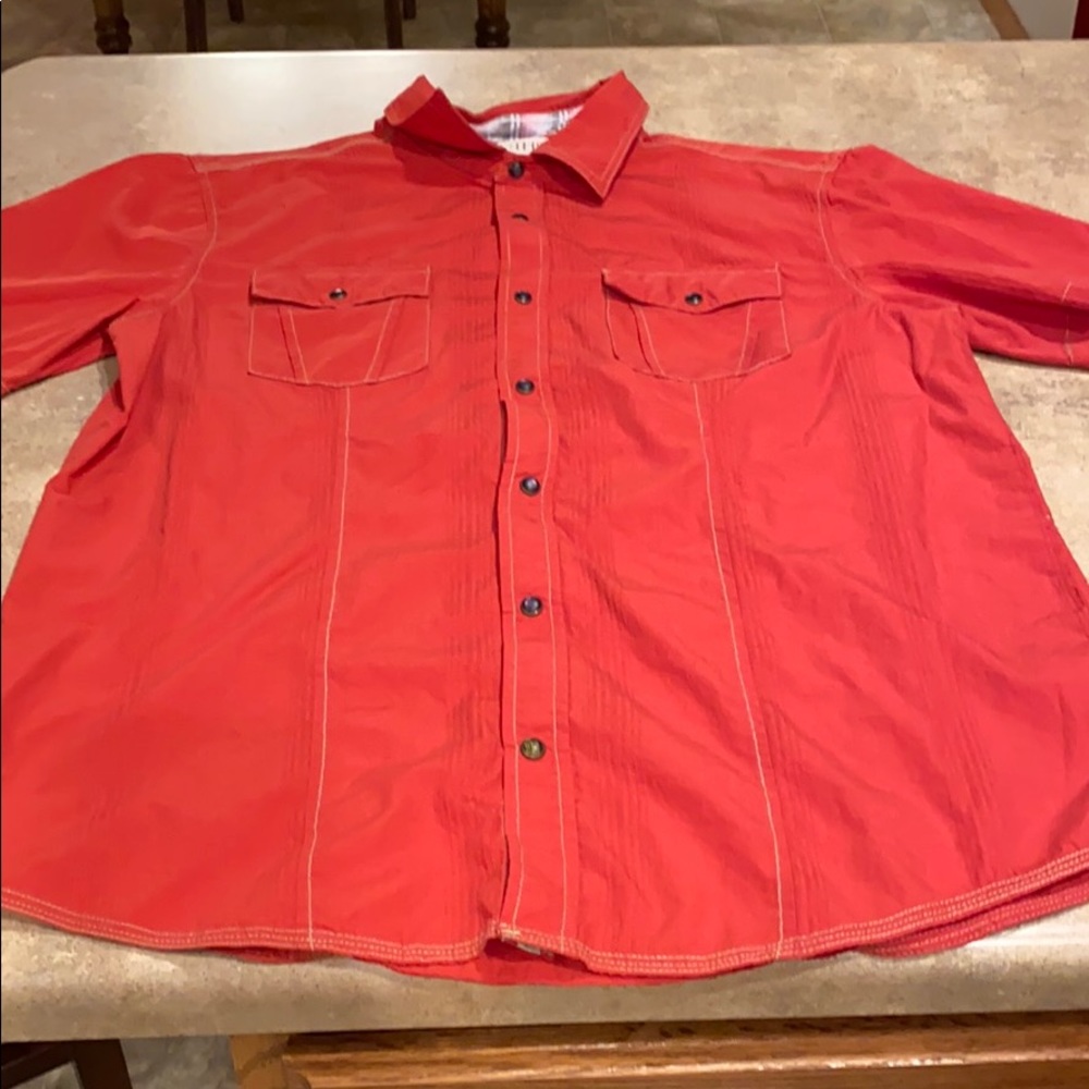Men’s Ecoths snap up shirt size medium
